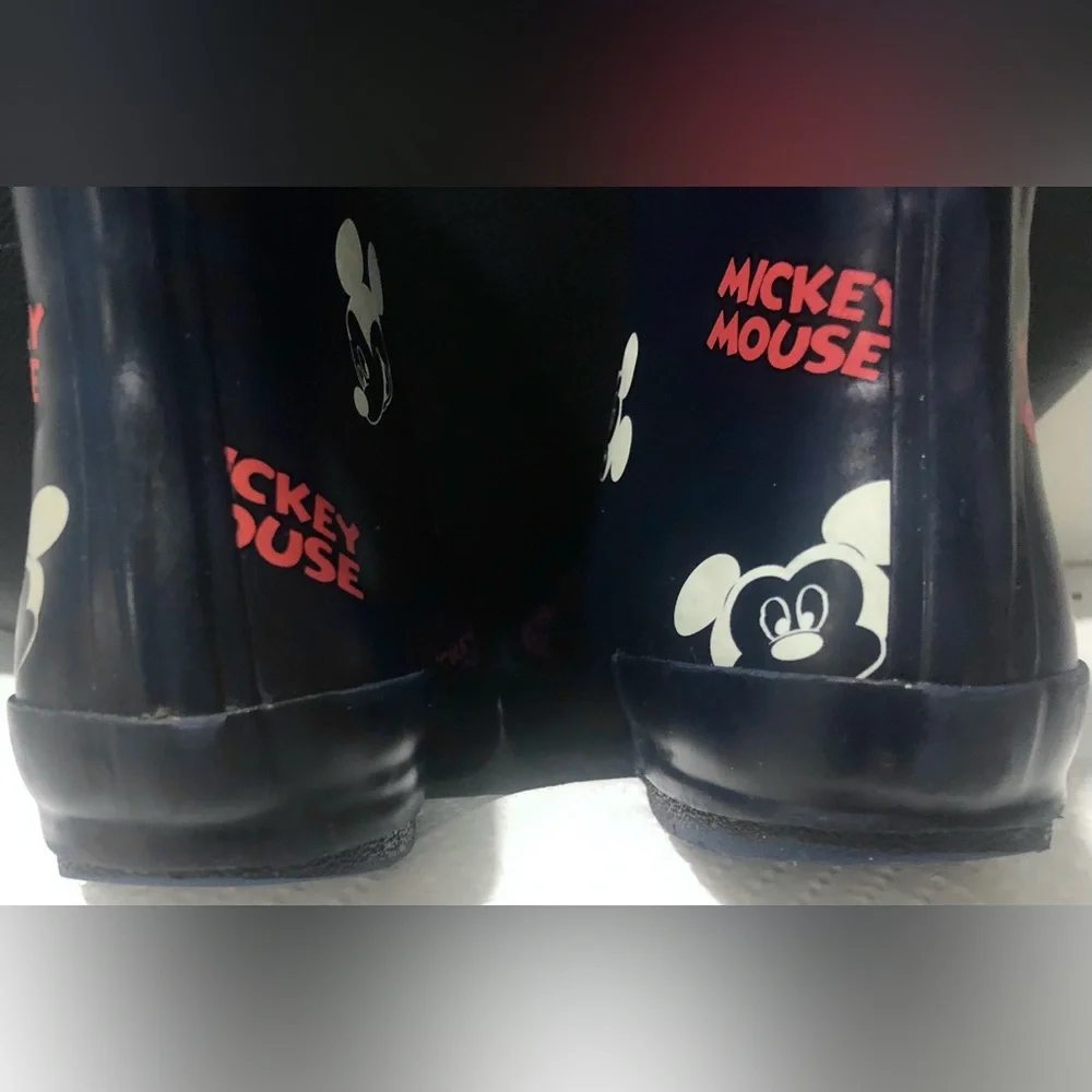 Zara x Disney Mickey Mouse Rain Boots in Blue Color Unisex EU size 30 = US 11.5